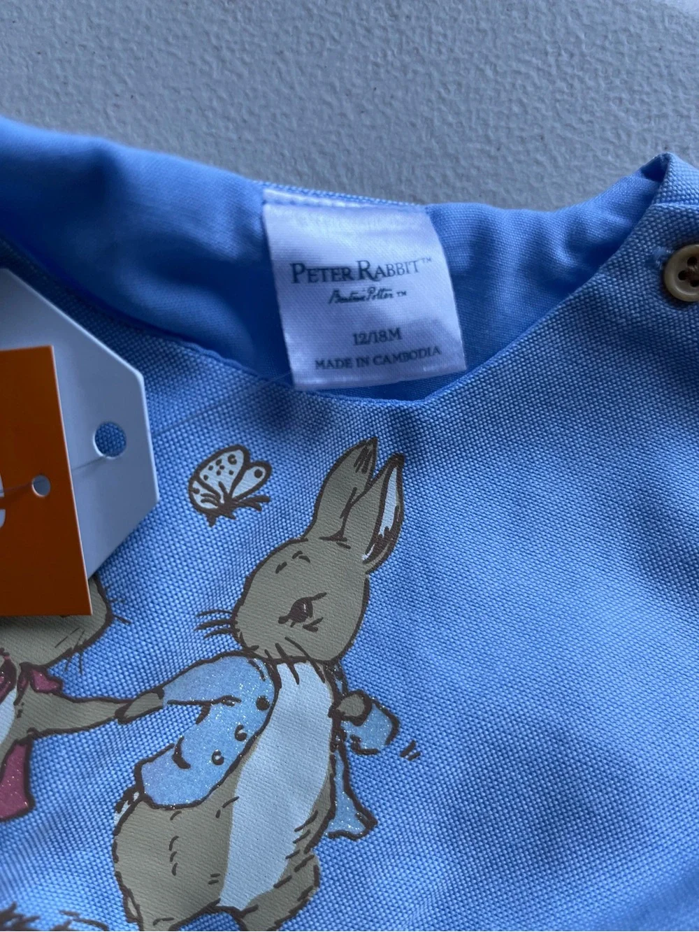 Gymboree Light Blue Peter Rabbit Dress with Matching Bloomers